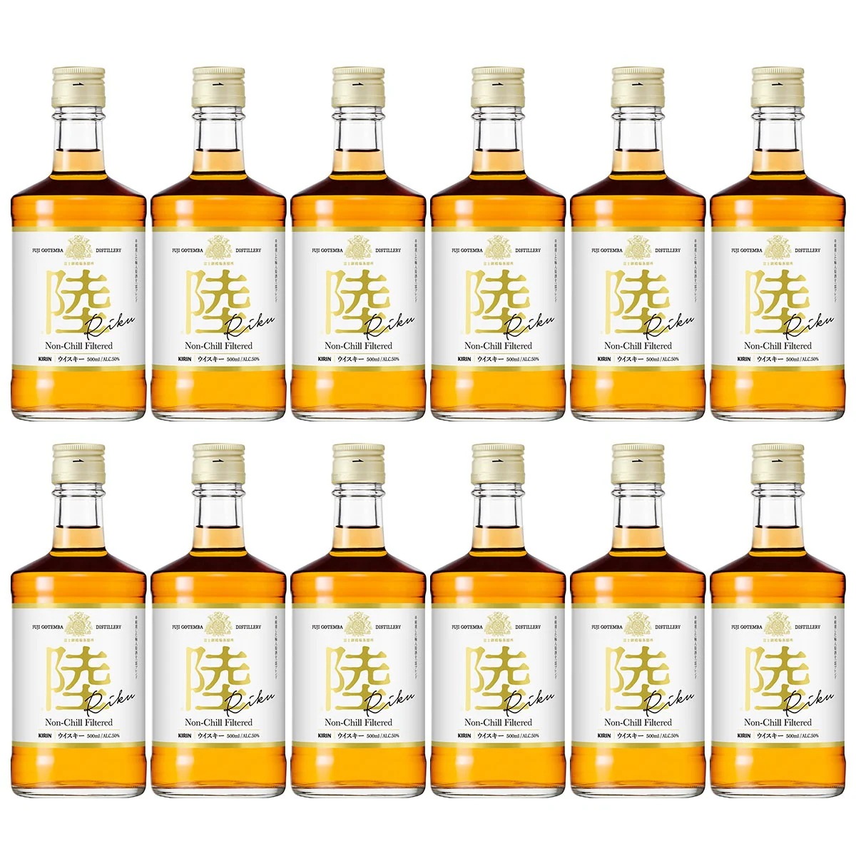 キリン ウイスキー 陸 PURE&MELLOW 500ml 50度×12本