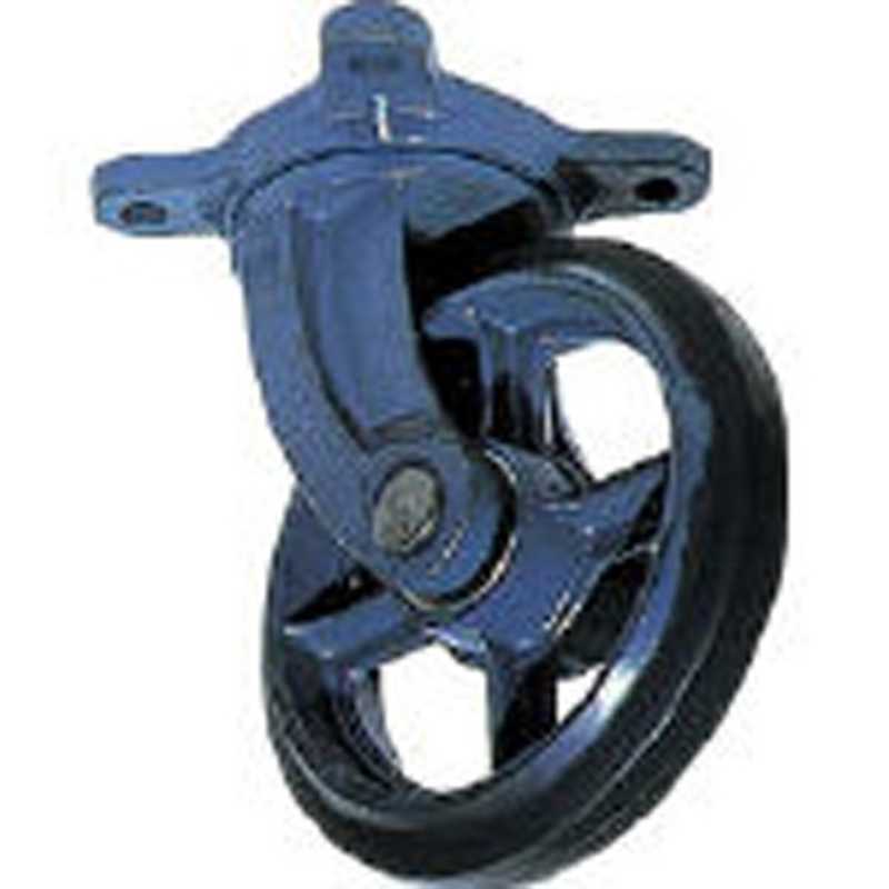 京町産業車輌　鋳物製自在金具付ゴム車輪250MM　AJ250