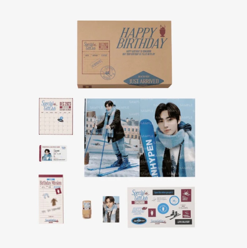 [未開封新品] ENHYPEN SUNGHOONS BIRTHDAY - Special Gift Club OFFICIAL MD SPECIAL PACKAGE