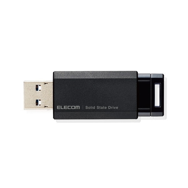 ESD-EPK1000GBK [SSD 外付け ポータブル 1TB 小型 ノック式 USB3.2(Gen1)対応 ブラック PS4/PS4Pro/PS5] メーカー直送
