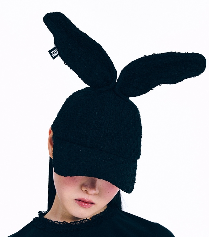 BUNNY TWEED BALL CAP