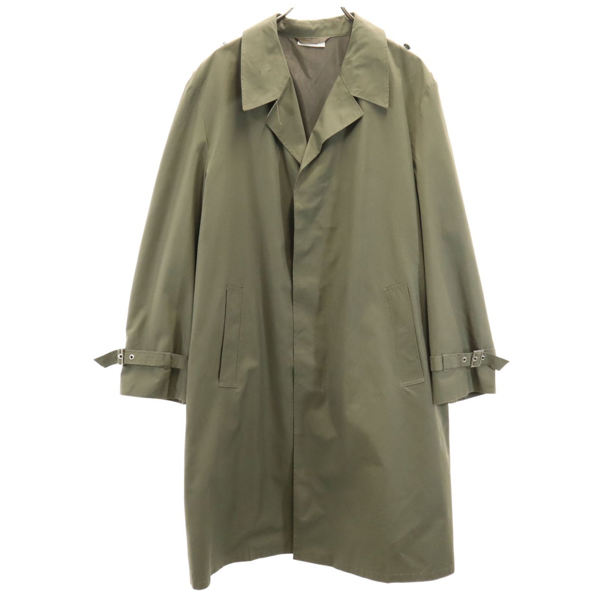 EAST GERMANY ARMY 東ドイツ軍 70s 80s ヴィンテージ レインコート K52 カーキ ミリタリー メンズ 古着