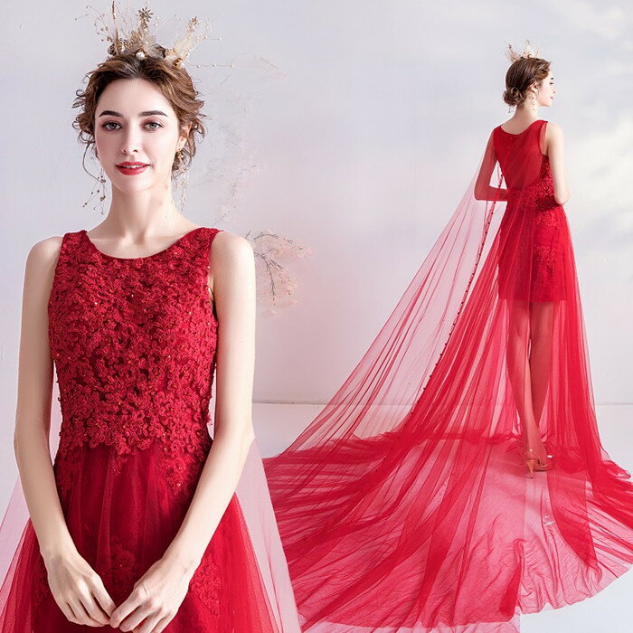 前撮りドレス ウェディングドレス着後レビュー特典カラードレス 透け感 シースルー 足見せ パーティー シフォン シースルー 海外 ウエディング 発表会 XS XXXL 大きい 小さいサイズ 結婚式 二