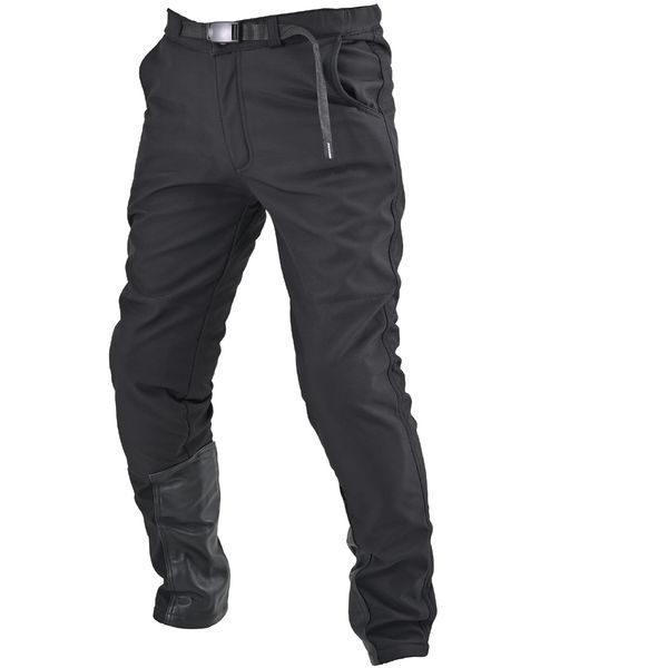 (Daytona) バイク用 パンツ 秋冬 ソフトプロテクター付属 防風 ストレッチ性 ソフトシェルパンツ DB-003 ブラック Lサイズ 39666
