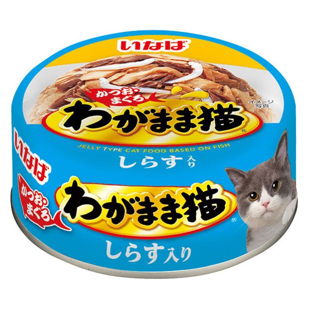 （まとめ買い）いなば わがまま猫 しらす入り かつお/まぐろ 115g IM-273 猫用フード [x24]