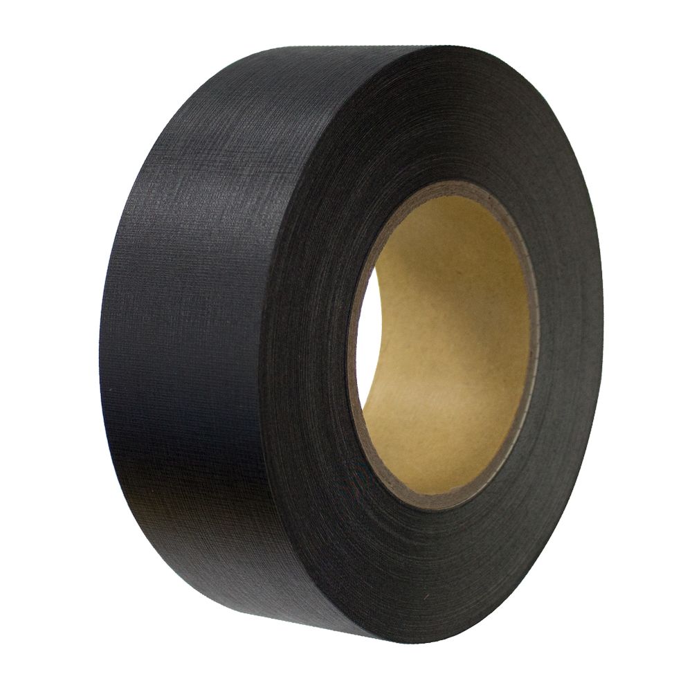 （まとめ買い）製本テープ 紙クロステープ 裏糊付 幅50mmx長さ50m 黒 43701 [x3]