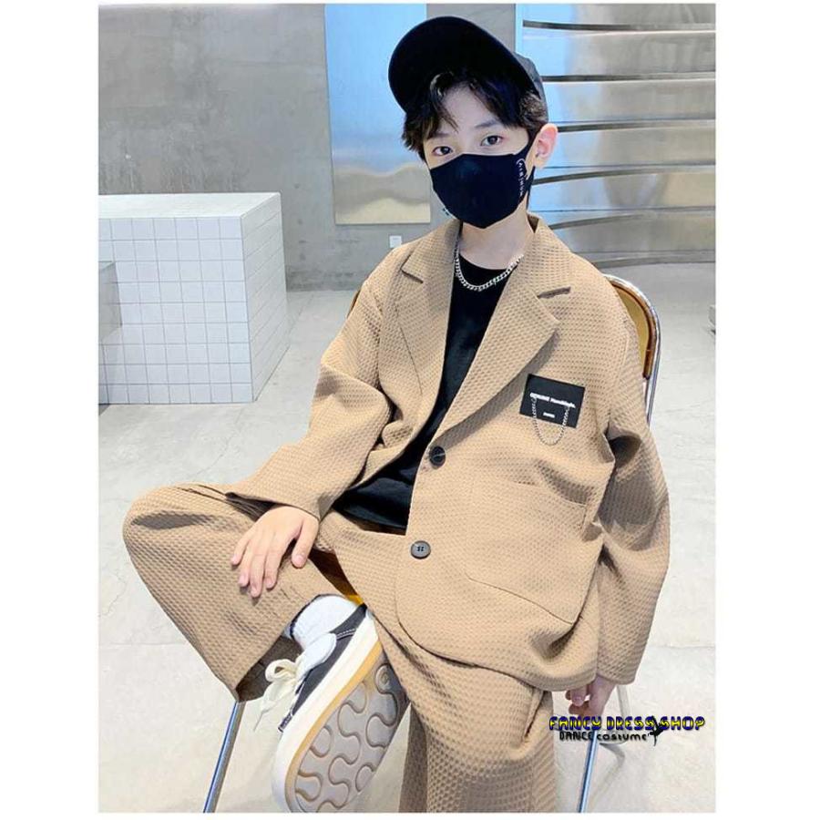 ラケット陸上格闘技ダンス男の子 【制服標準装備】卒業式 韓国 セット スーツ セットアップ ズ キッズ k-pop パンツ 小学校 ジャケット スーツ 子供服 子供服 子供スーツ キッズダンス
