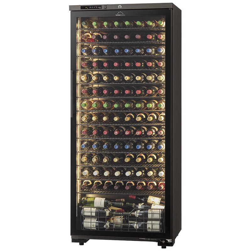 フォルスタージャパン　ワインセラー LongFresh ロングフレッシュ 120本 右開き ウッドブラック　ST-408G(WK)（標準設置無料）