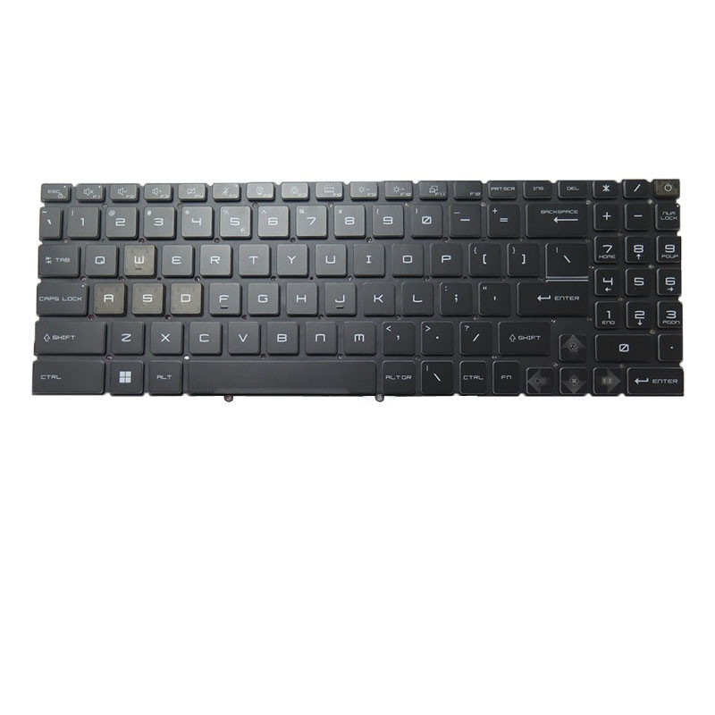 マルチカラーRGBバックライト ノートパソコンキーボード互換 MSI GE78 9Z.NK1BN.G1D NSK-FG0GBN 1D S1N3EUS2H3D10 S1N-3EUS2H3-D10 英语