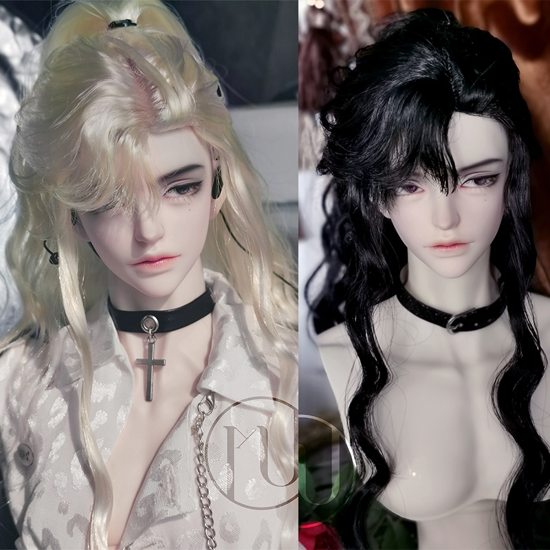ドールウィッグ bjd 手入れ ハーフアップ モダン/古風通用 スタイルあり SD/小顔SD/MSDサイズ球体関節人形用ウィッグ