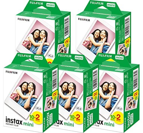 富士フィルム チェキフイルム instax mini カラー 2パック品 JP2(20枚入り)×5個セット [100枚入] 15,872円