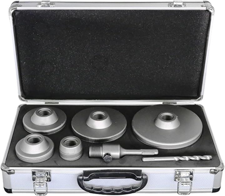 コンクリート ドリル sdsプラス ロング 有効長50mm超硬ｘ穴あけｘホルソーｘホールソーｘシャンクｘ110mmｘ延長棒 (No999「ケース付き」 40mm・65mm)