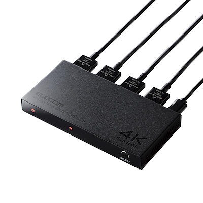 他サイト： 【即納】エレコム HDMI切替器 (セレクター) 3入力1出力 4K(4096×2160)60Hz 選べる自動手動切替機能 【PS4/PS5/Nintendo Switch/Fire TV Sticの商品画像