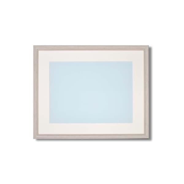 ( 軽量水彩額 ) 水彩額 F6号 ホワイト 色あせを防ぐUVカットアクリル・マット付き 額 額縁 フレーム