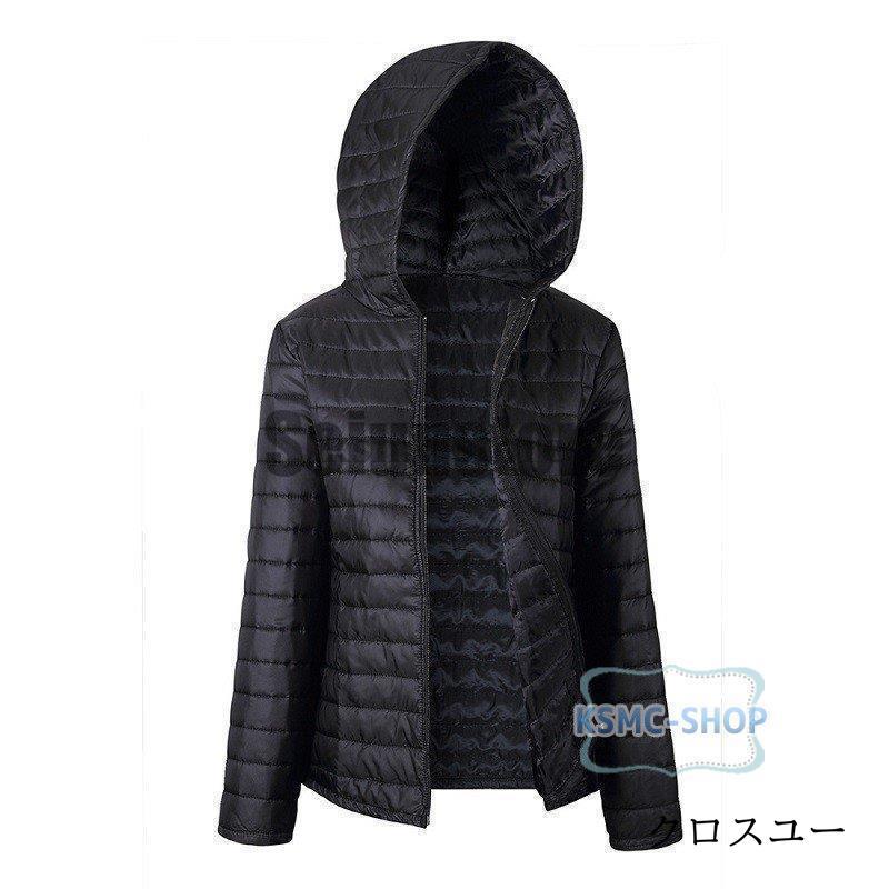 冬アウター ダウンコート レディース 中綿コート ショート丈 無地 中綿ジャケット フード付 通勤通学 秋服 冬服 大きいサイズ 4,869円