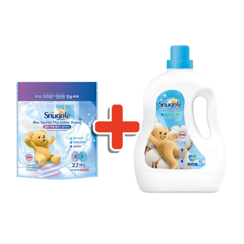 カプセル洗剤 27個入 + 超高濃縮 柔軟剤 ハガブルコットン セット