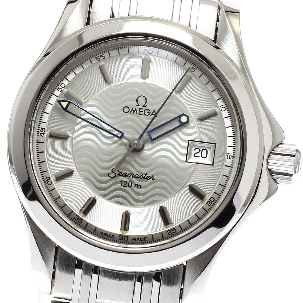オメガ OMEGA 2571.31 シーマスター120 デイト クォーツ レディース 良品 _938610【中古】