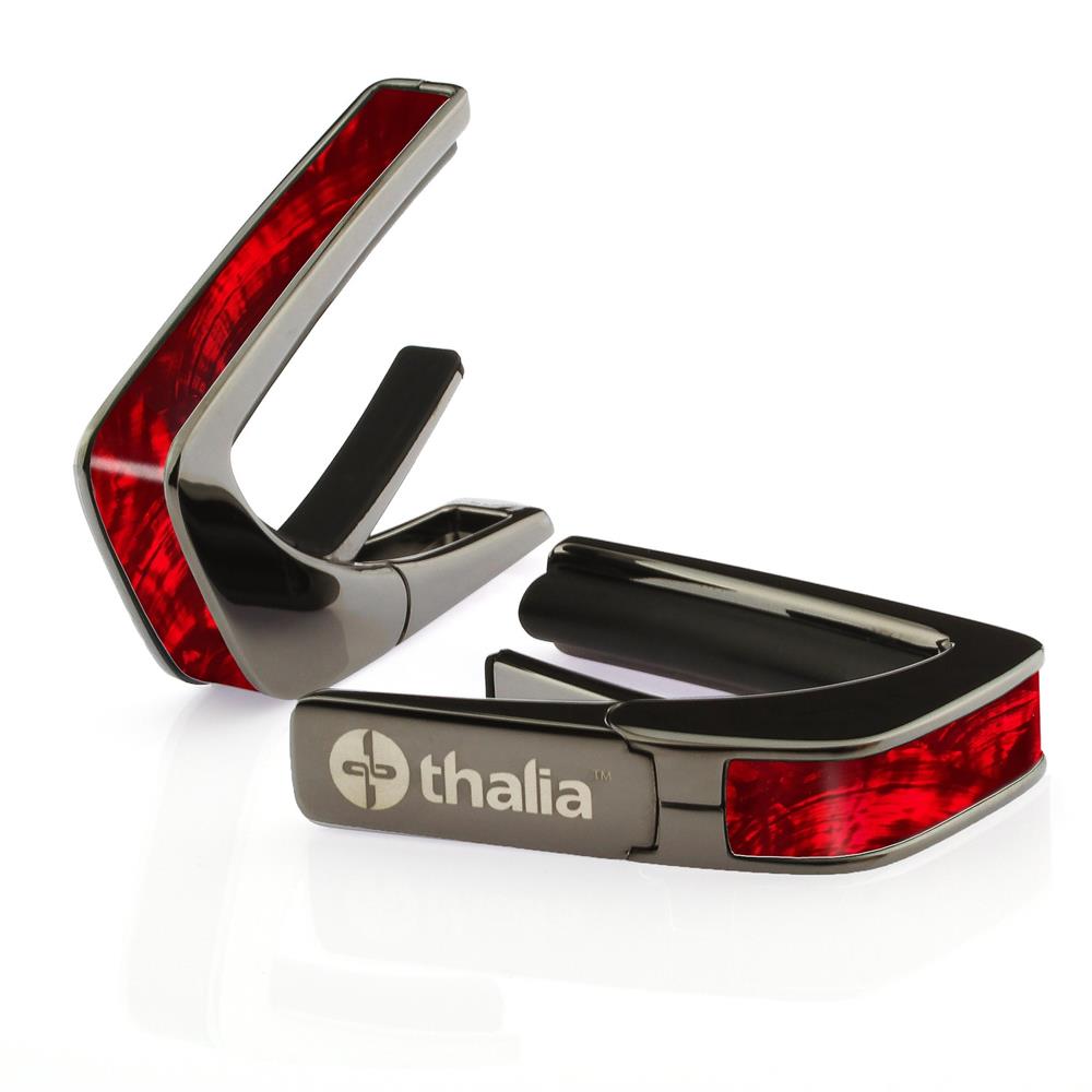 Thalia Capos ギターカポ ブラッククローム仕上げ TH-CB200-RW Red Angel Wing Inlay アメリカ製【並行輸入】