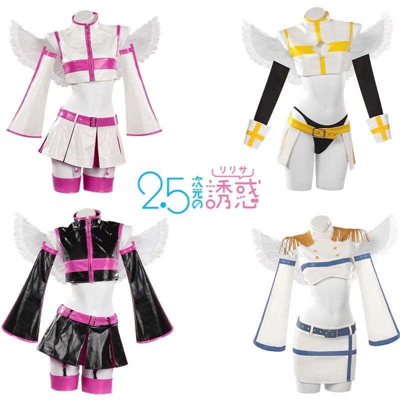 2.5 次元の誘惑コスプレ衣装 橘美花莉キャラクターカートゥーン同梱 天乃リリサコスプレ衣装