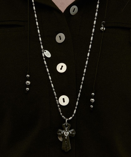 NFF agape necklace black アガペネックレス ブラック 韓国アクセサリー 正規品 ネックレス