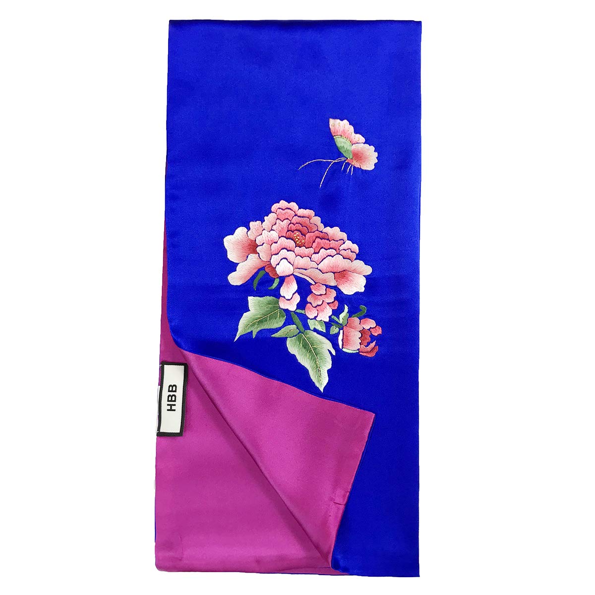 HBB シルクショール手作りスカーフ 中国風刺繍スカーフシルクレディースギフトスカーフ ハイエンドスカーフ（160 * 35センチメートル）