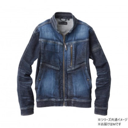 桑和 1682-20 長袖ブルゾン(児島加工) Mサイズ ミッドインディゴ(557)