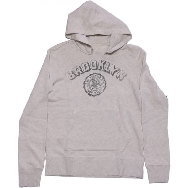 LA直輸入 デニム＆サプライ メンズ プリント スウェットパーカ オートミール sweat parka ラルフ 054