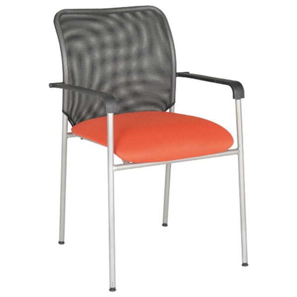 法人限定 カグクロ EM-001-OR オレンジ スタッキングチェアEM (アイメッシュ) メーカー直送