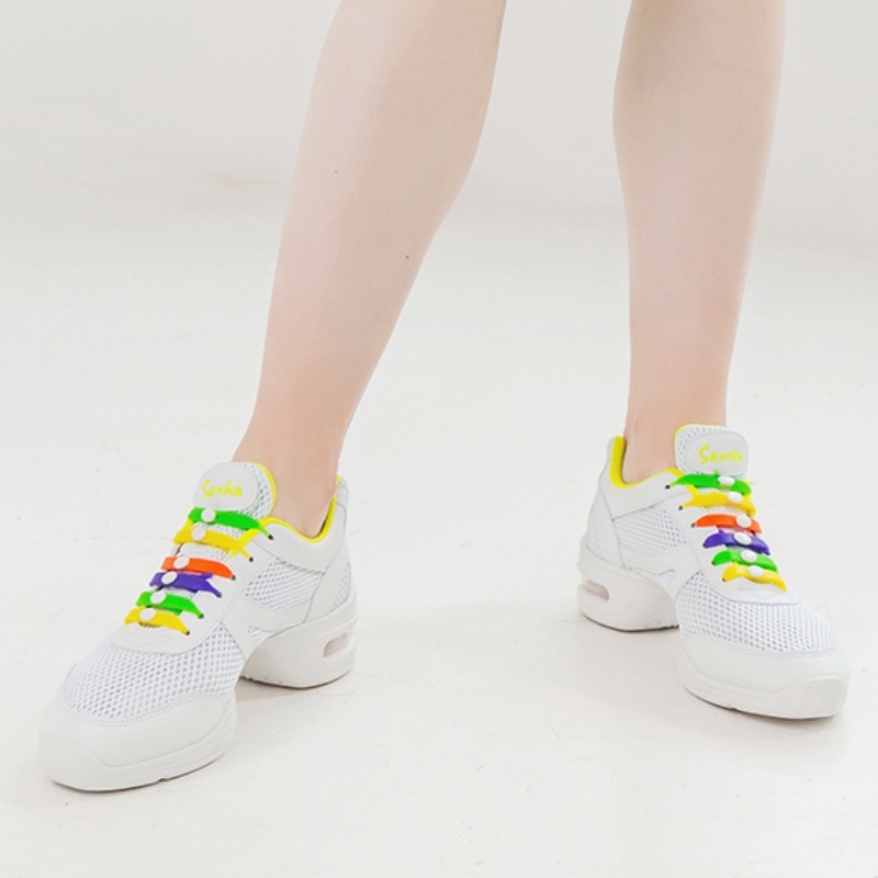 ダンススニーカー メッシュ 通気性 レディース ユニセックス ヒップポップ チア ズンバ ジャズ モダン サルサ レッスン H131M LOLIPOP