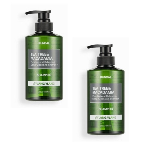 クンダルディープクレンジング脂性シャンプーイランイラン500ml x 2つの香りの良い開いた頭皮ヘアケア