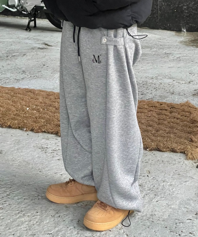 ウィアサイドボタンスウェットパンツ男女共用（4色）