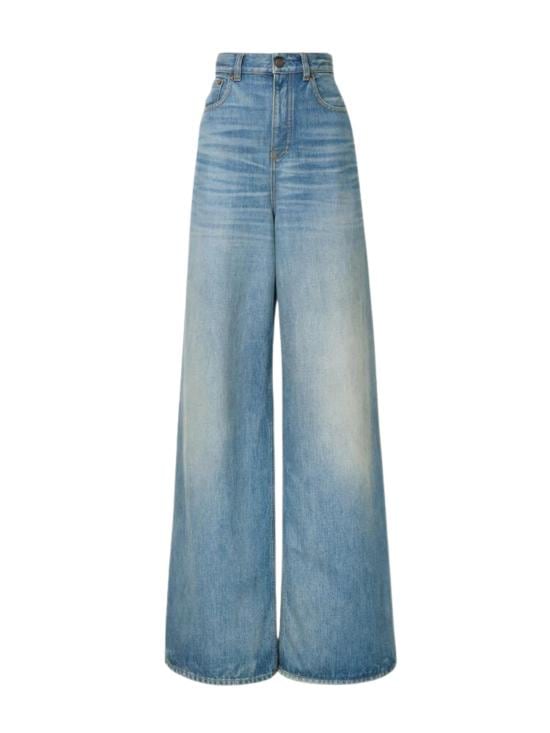 CHLOE Women Denim Pants CH26SDP02252 40R Light denim