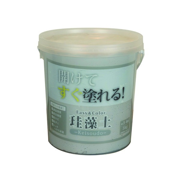 ワンウィル EASY&COLOR珪藻土5KG グレー