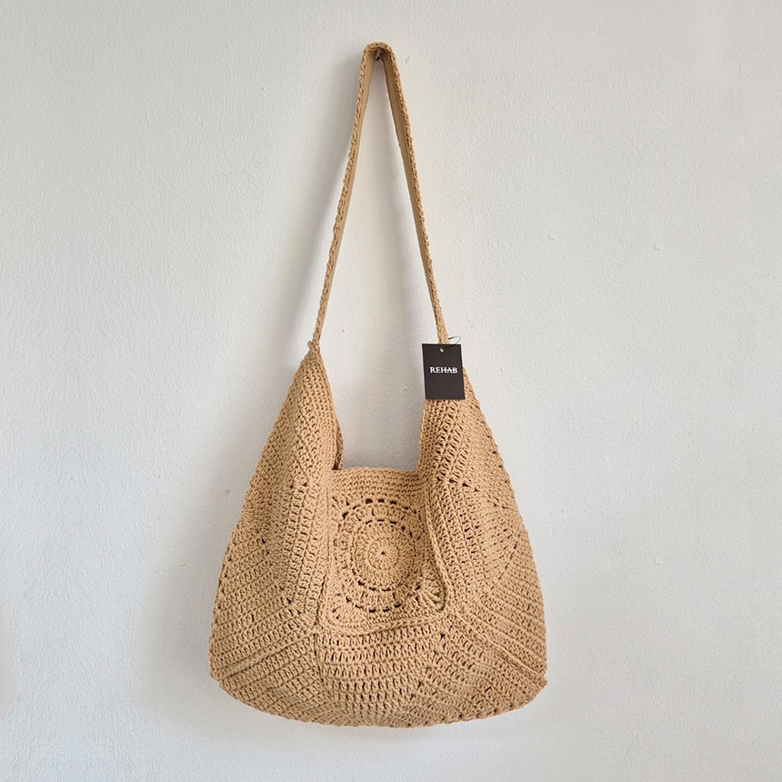 AMELIE ニットバッグ かぎ針編み ショルダー 夏バッグ ナチュラル レディース 5,280円