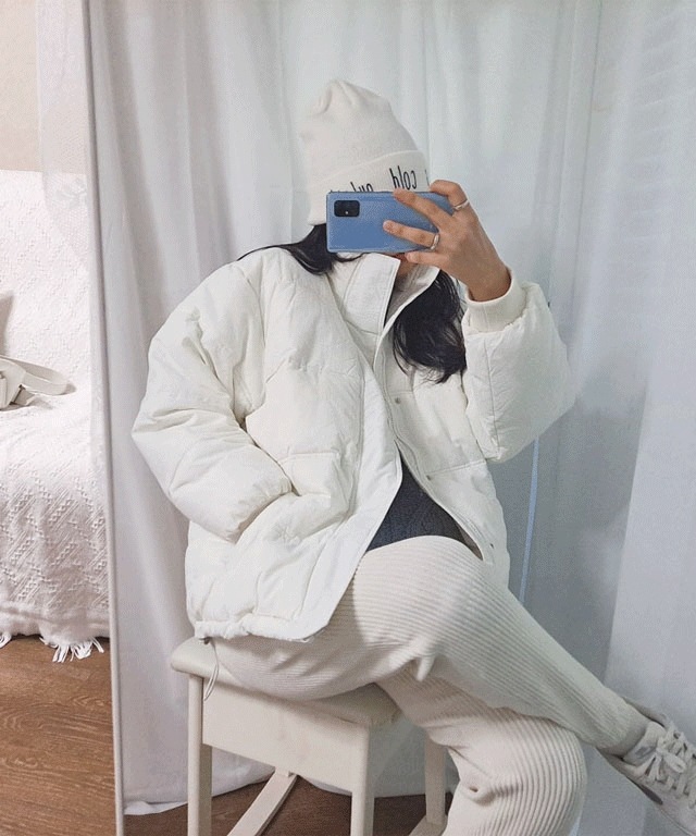 [企画推薦/男女共用] オーバーフィット ハイネック ダウン