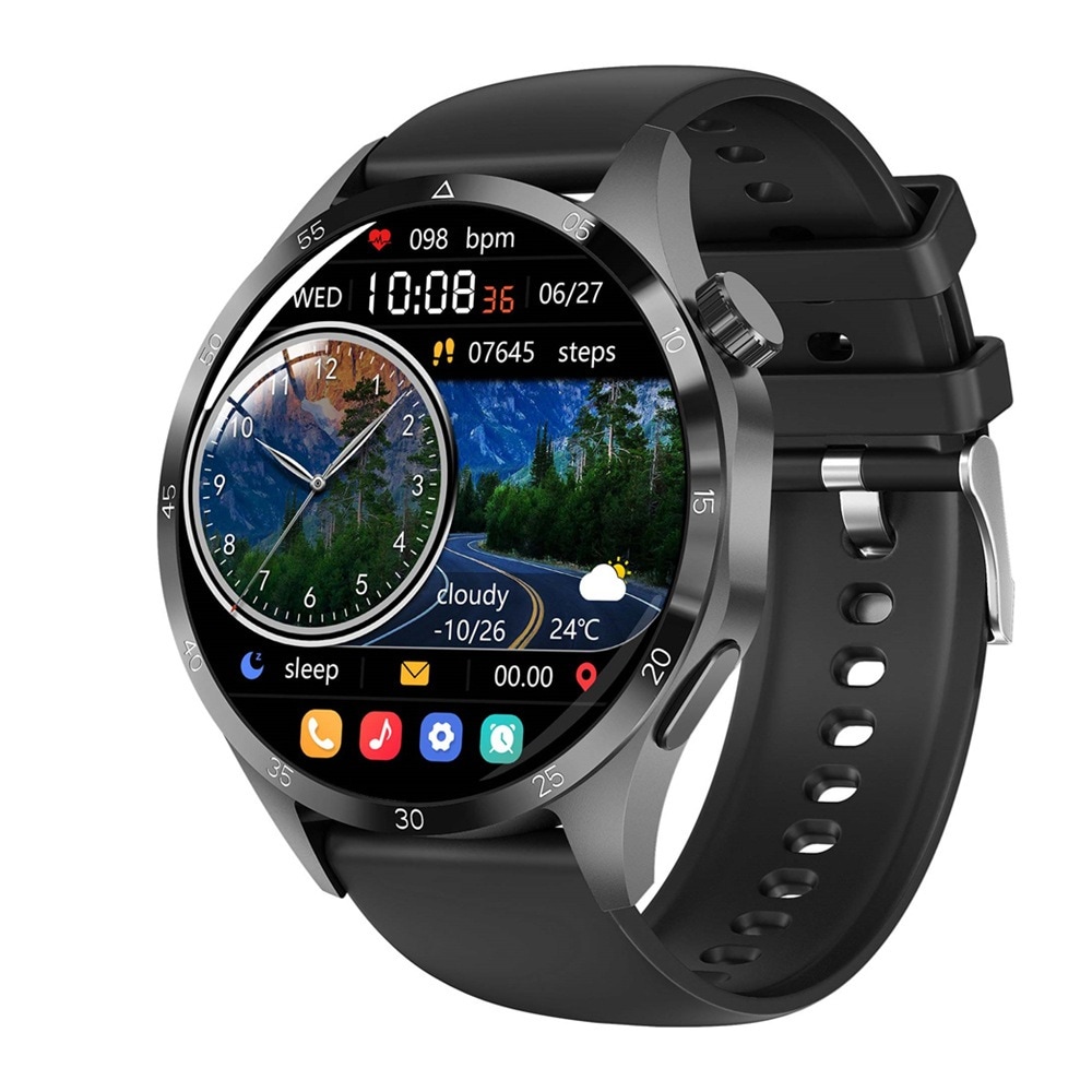 11 Huaqiangbei New Gt4pro+ Smart Watch Bluetooth Call Music Music Heart Rate Sports Gps Comps