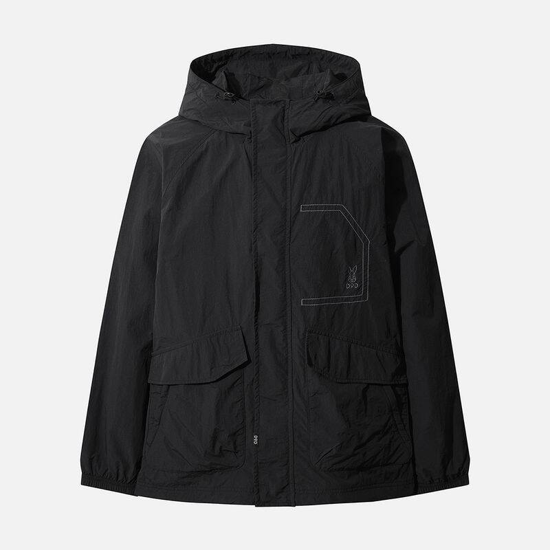 DOD ハイフレックス裏地付きフードジャケット メンズ（ブラック） A5121SJK07BLK 353817