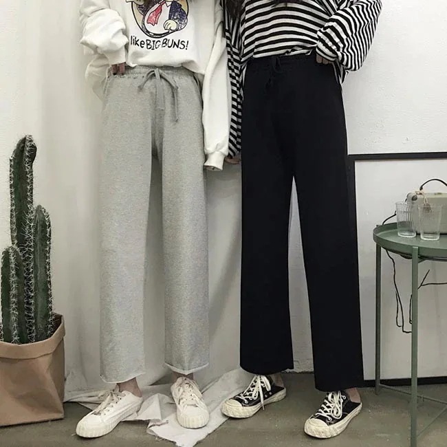 スウェットパンツ ゆったり レディース ワイドパンツ スウェット ロングパンツ 春秋 スポーツウェア ボトムス カジュアルパンツ 長ズボン今日は30パーセント