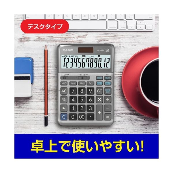 ーオフ∺ カシオ 12桁デスクタイプ 文具 軽減税率電卓 ^ミパネル