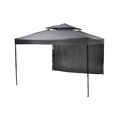 【国内即日発送】タープテント 3m サイドシート1枚付 UV加工 撥水 ワンタッチタープテント 簡単 大型