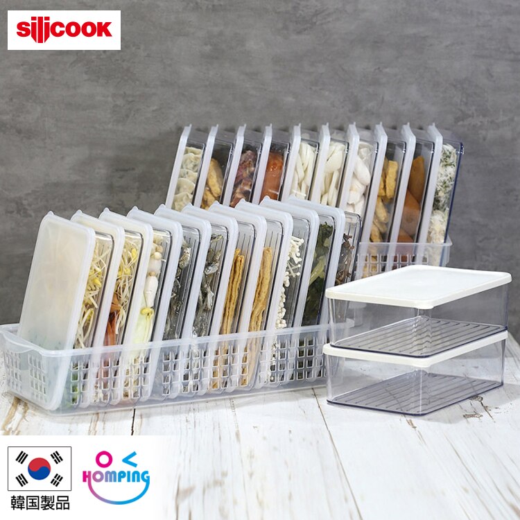 冷蔵庫整理 食品貯蔵容器 洗練された安全な食品密閉容器 22個セット(納作2号(半透明)20個+トレイ中2個+深い2号(アイボリー)2個)