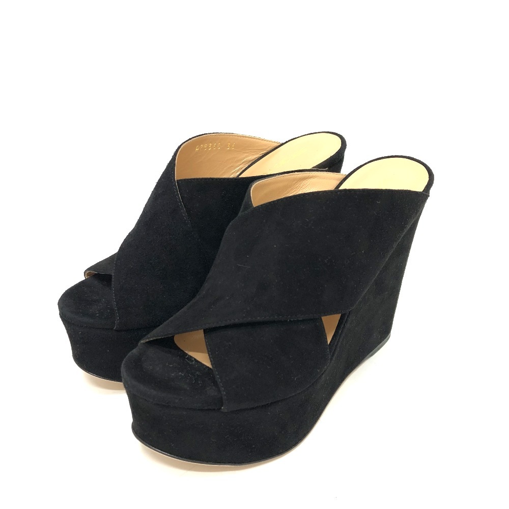 Sergio Rossi セルジオロッシ サンダル オープントゥ スエード ブラック 26,180円