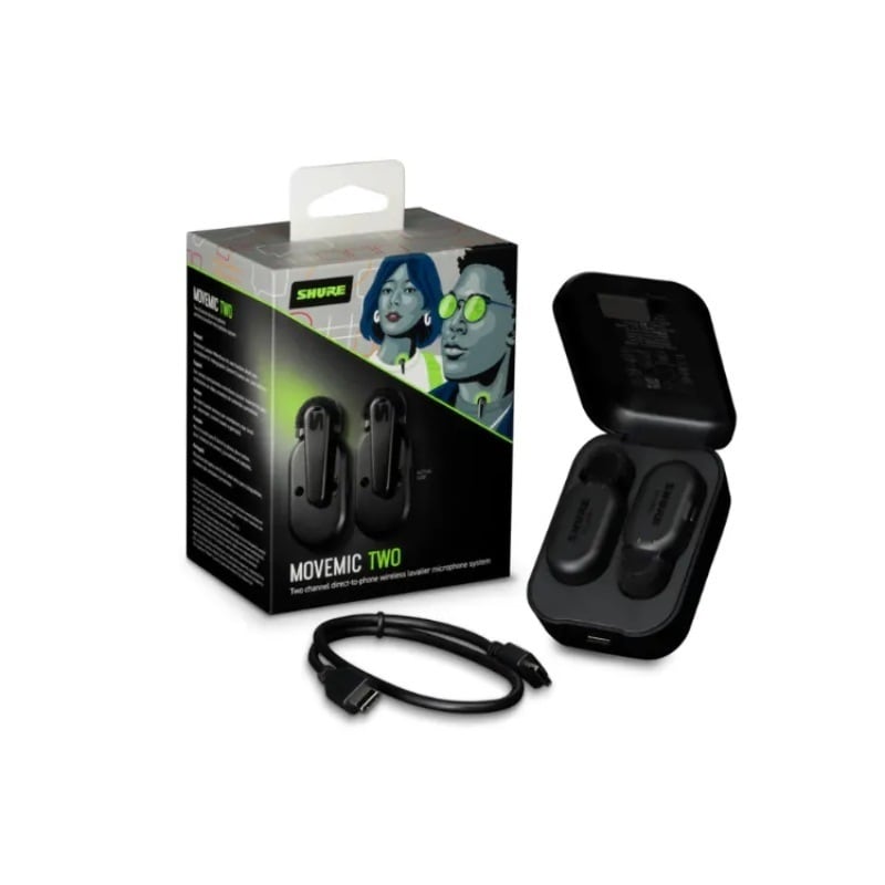 MoveMic 2 つの 2 チャンネル ワイヤレス ラベリア マイク （関税はお客様のご負担となります）