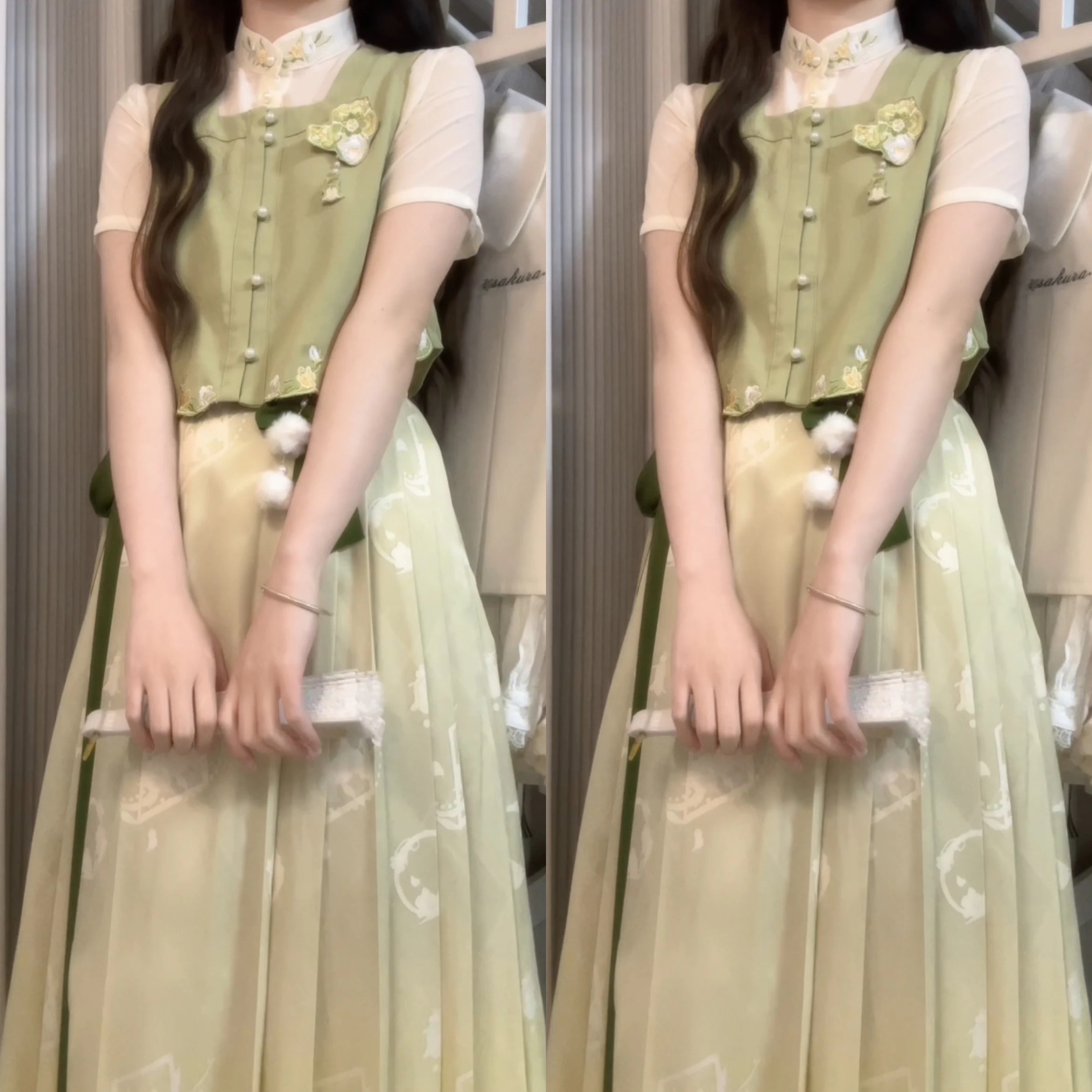 【フルセット】デザイン夏から手紙韓cos要素新韓国日常女子学生夏1