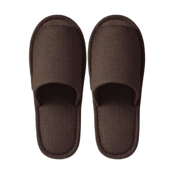 (まとめ) TANOSEE 外縫いスリッパ ラドクリフ ブラウン 1足 (×10セット) 12,582円