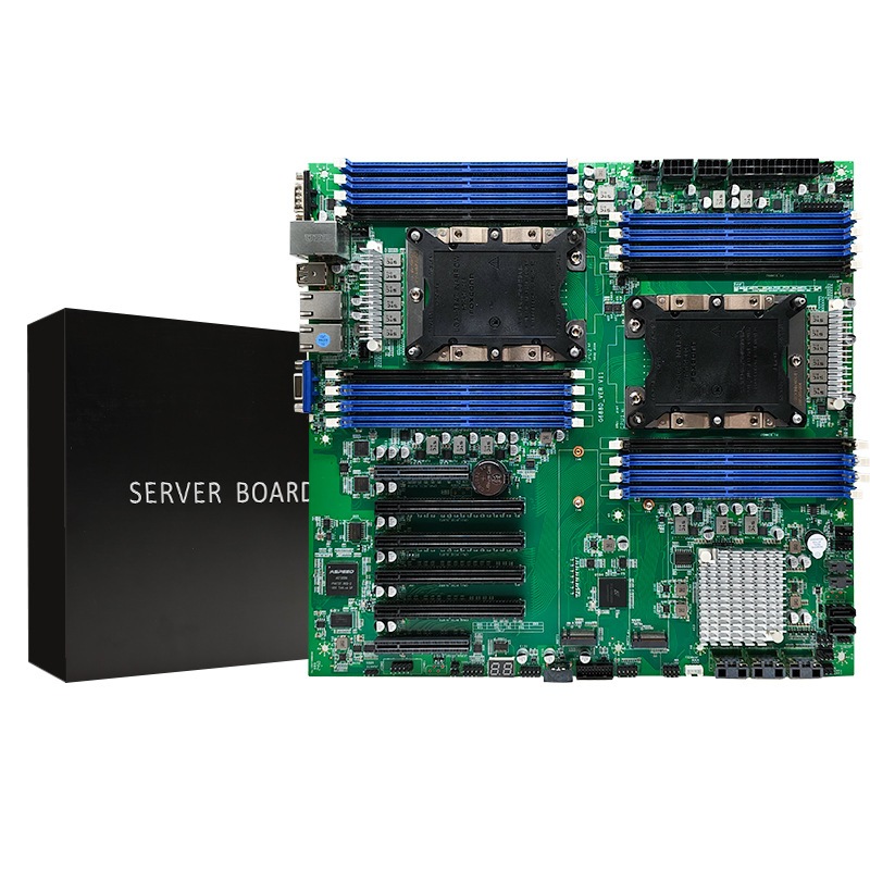X99双路主板2011针CPU服务器4游戏多开台式机