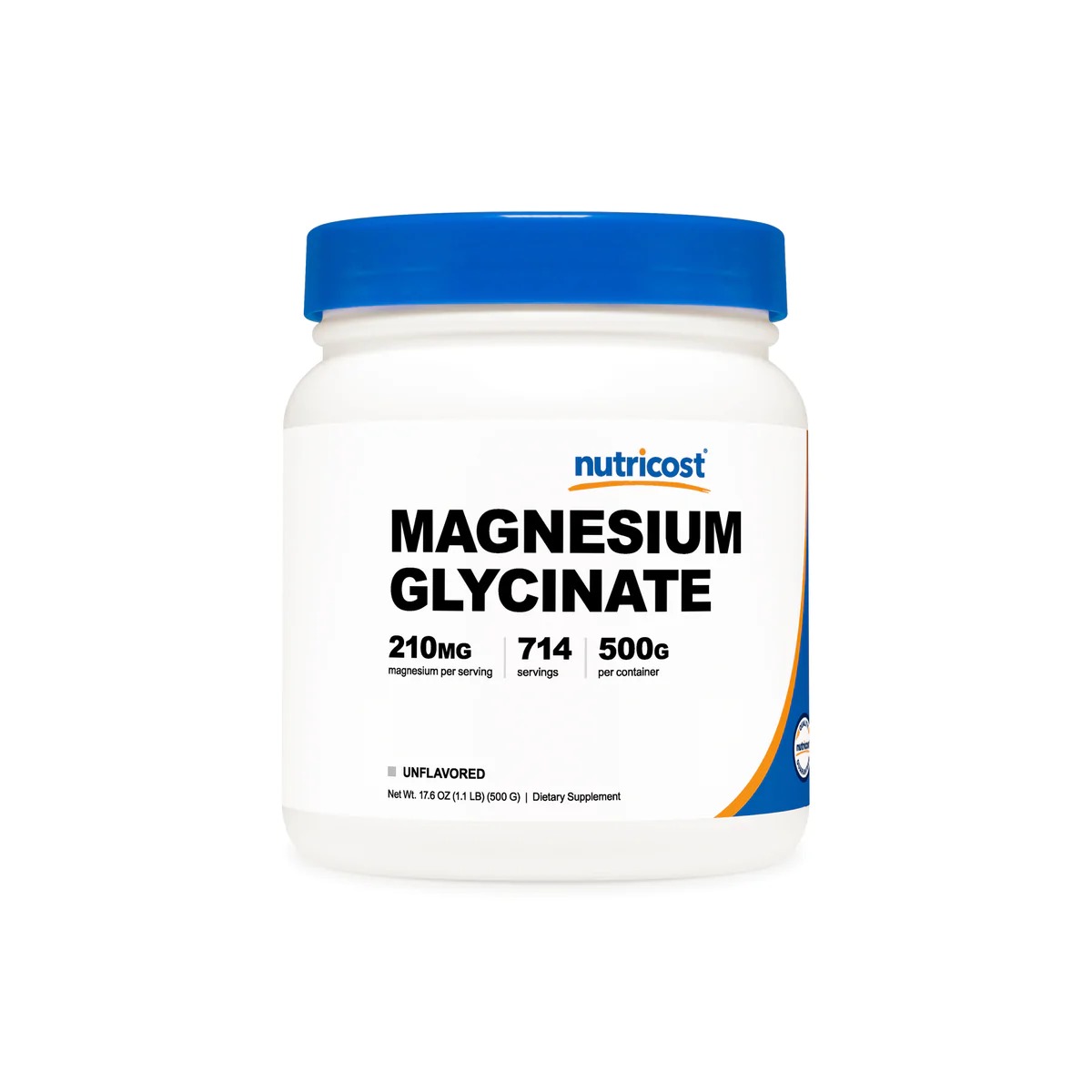 [USA] Nutricost ニュートリコストグリシン酸マグネシウム粉末無香料500g