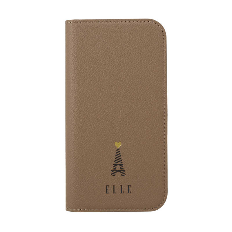 ELLE　Folio Case for iPhone 17 Pro ［ Greige ］　ELGRIFLIP2563P