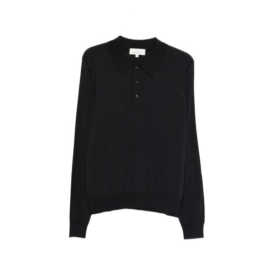 STUDIO NICHOLSON Men Polo Shirts SNM 381 PILOTE DKNAV BLUE