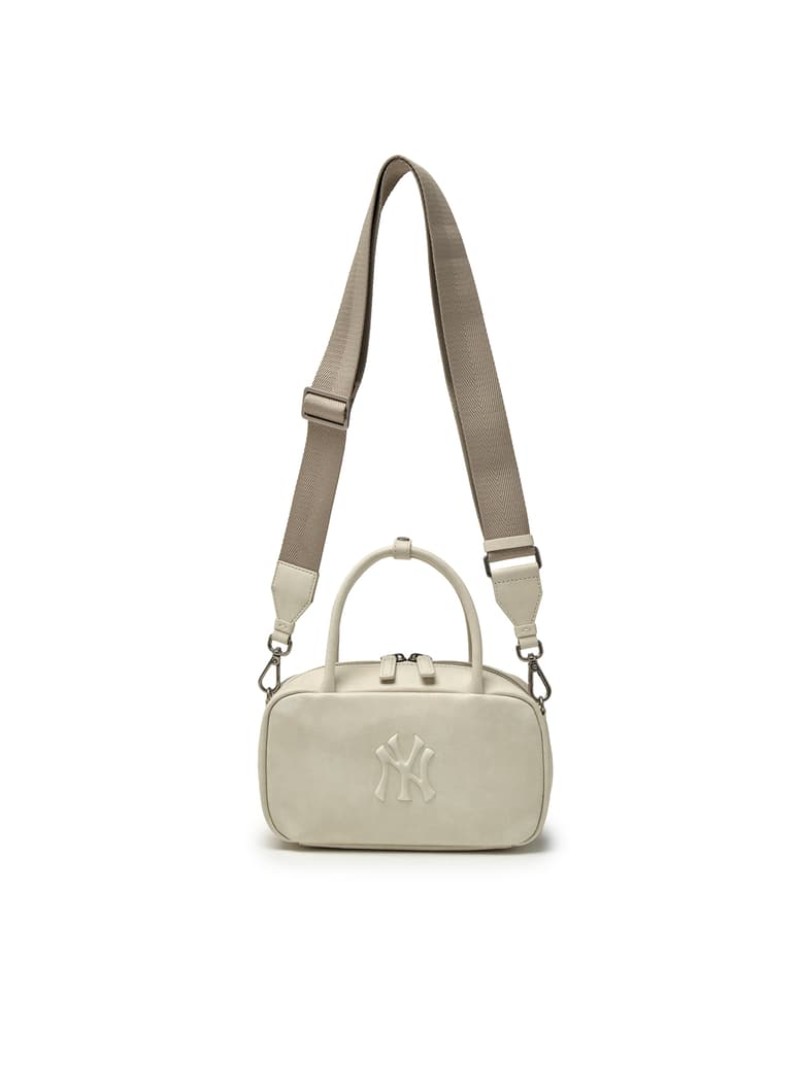 Basic Vintage Logo Crossbody Bag New York Yankees (Cream) 韓国大人気